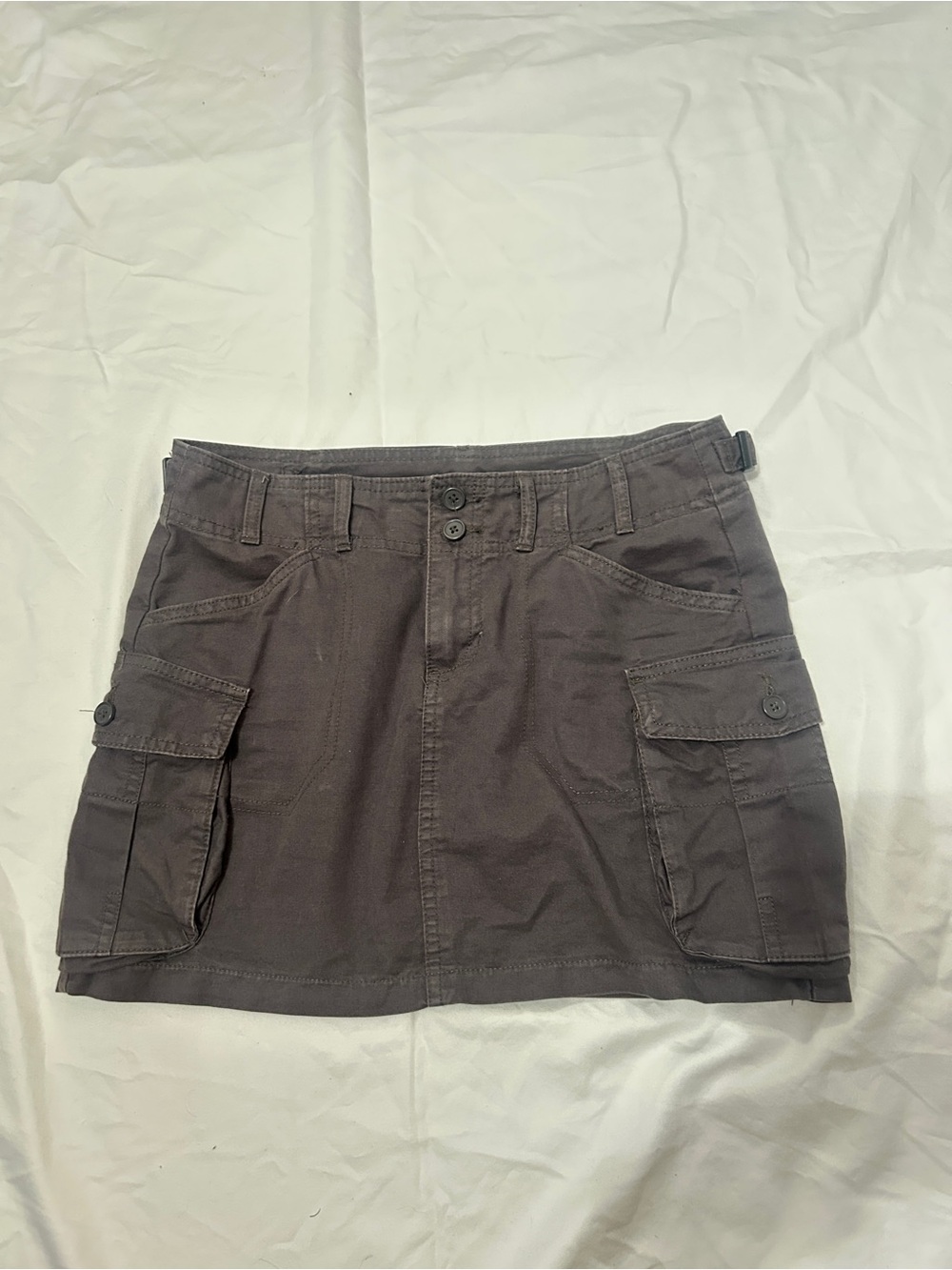 Brandy Melville charcoal gray cargo mini skirt